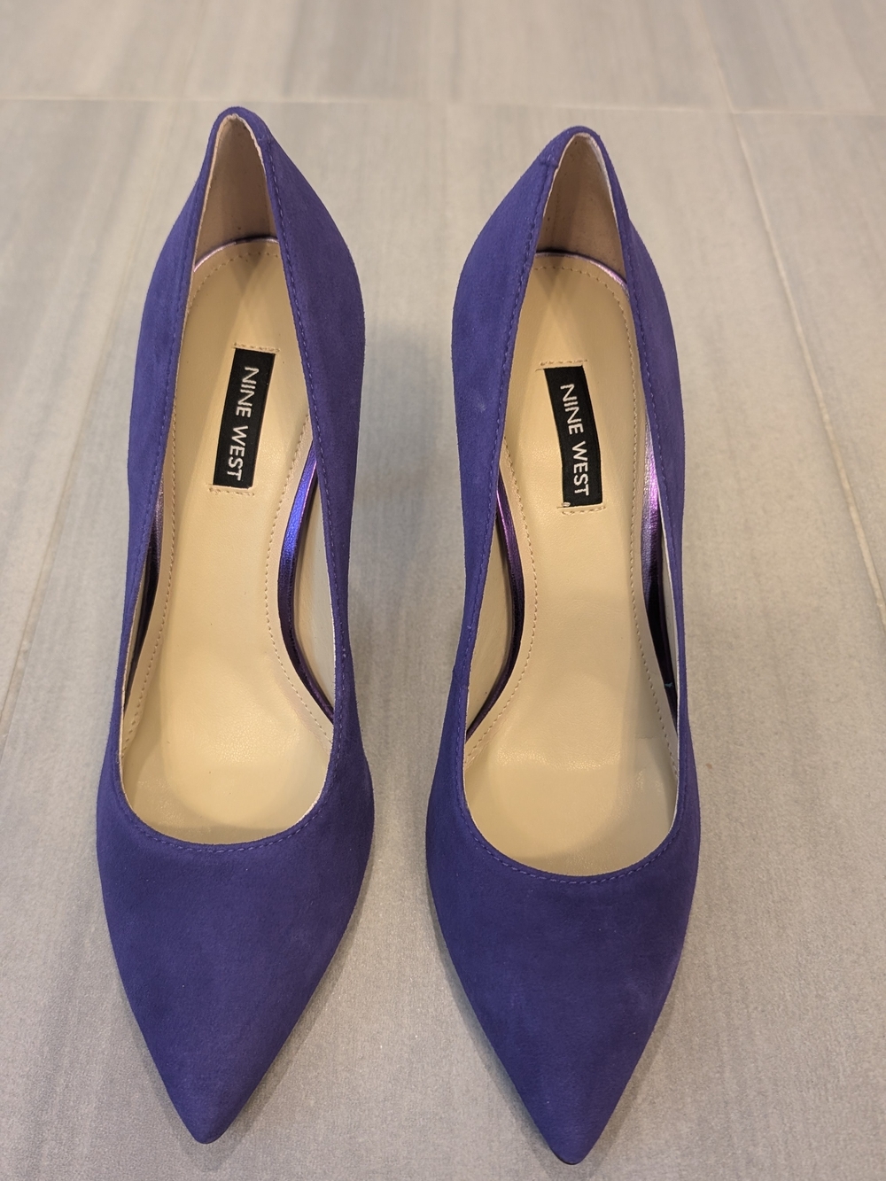 NIB Nine West Tatiana Women's Purple Suede Pumps